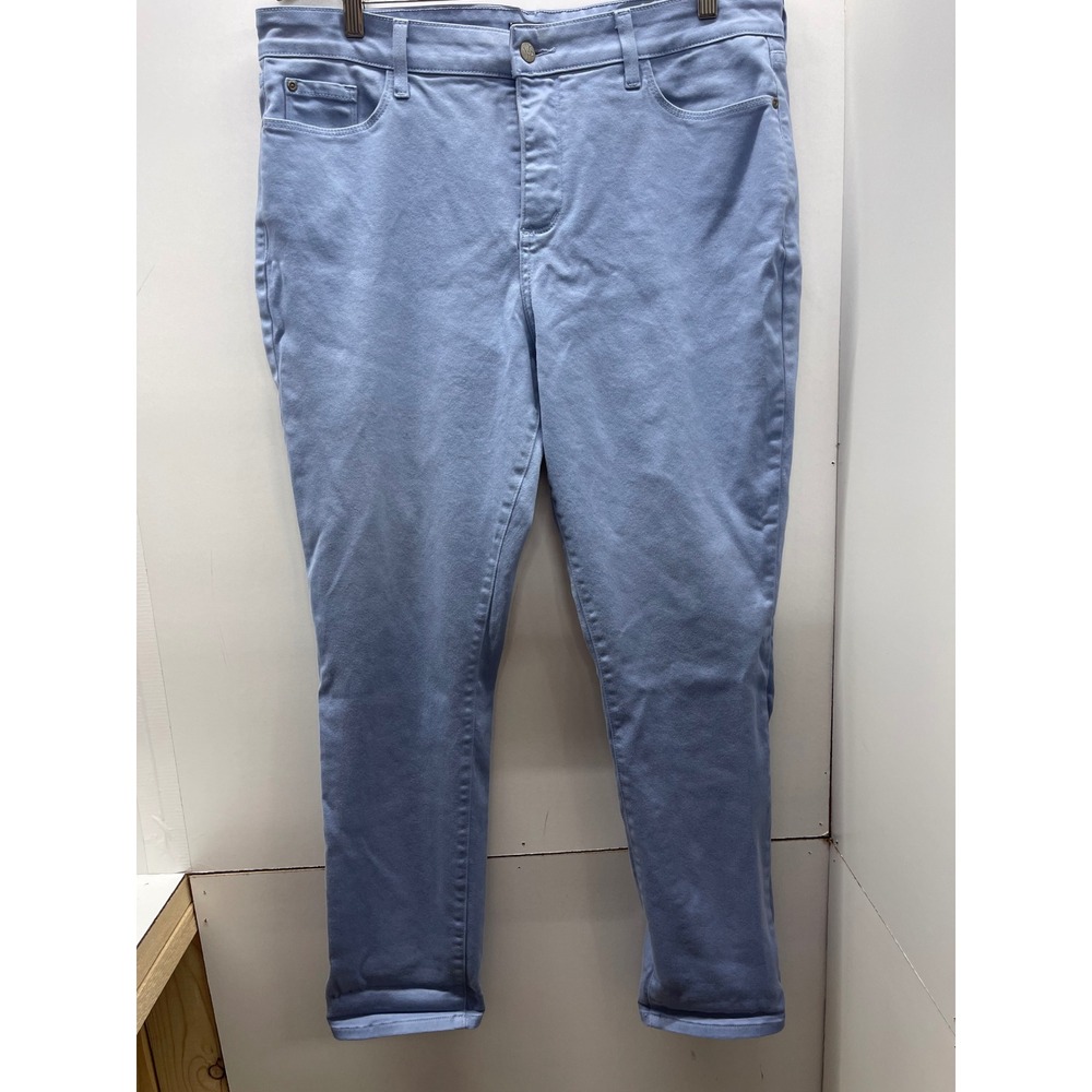 NYDJ Alina Legging Jeans Light Blue Lift Tuck Technology Skinny Size 16
